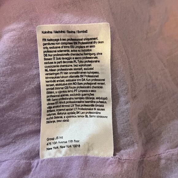 AMUR Leone Floral V Neck Sleeveless Midi Dress Purple Womens Size 4 Garden - Picture 14 of 16